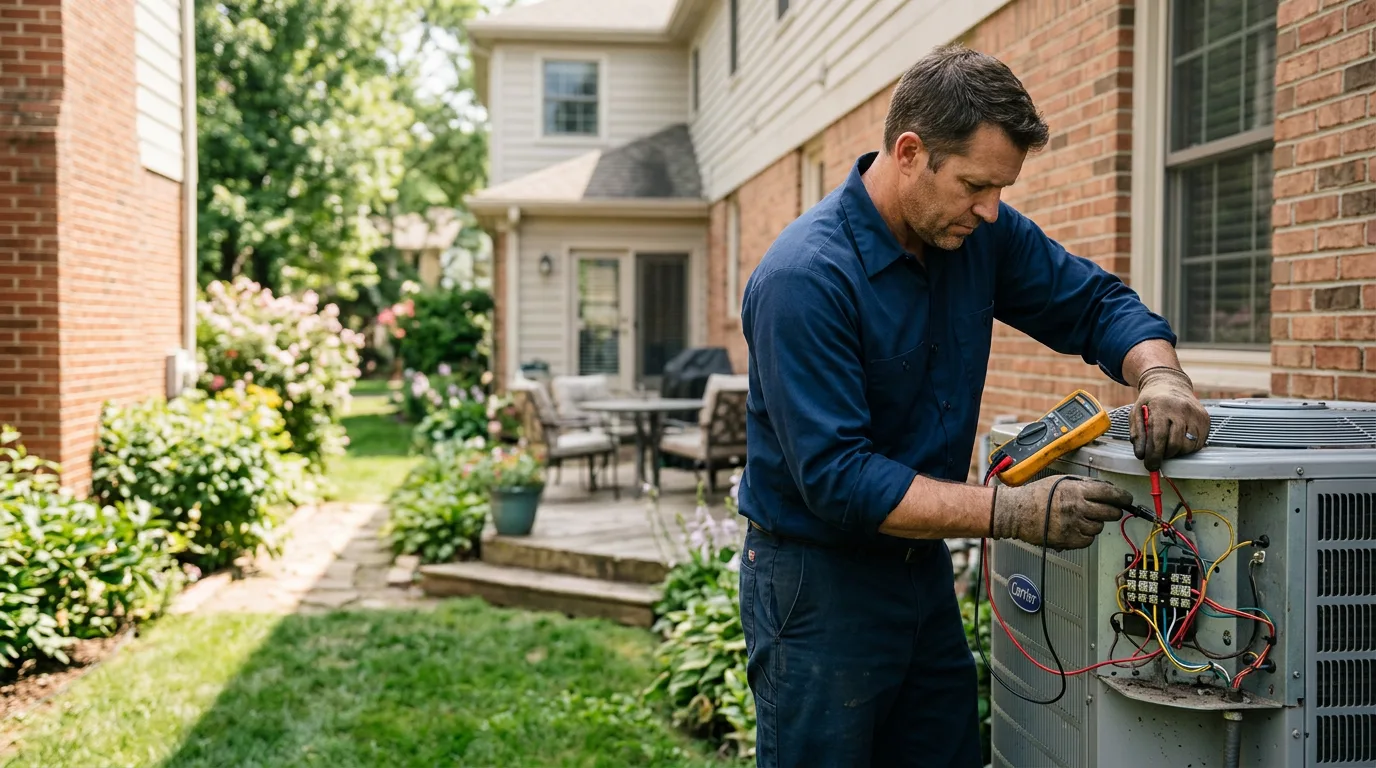 HVAC technician working near Isonville, KY